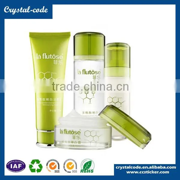 High quality removable double side custom printed colorful cosmetics label