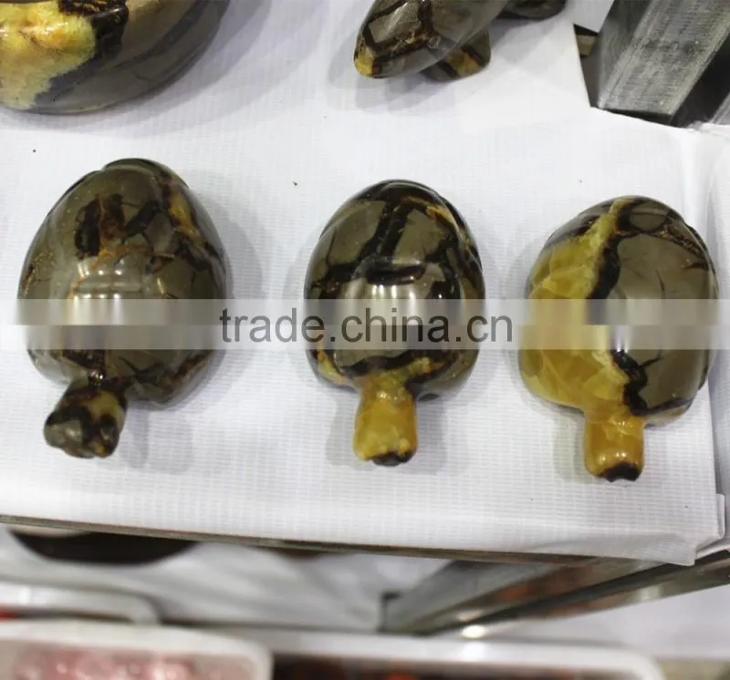 New animal cravings natural dragon septarian quartz crystal carved tortoise