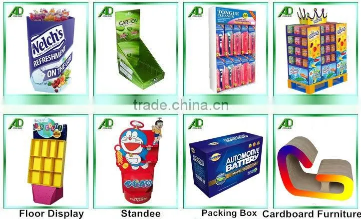 Cardboard Brochure holder , cardboard counter display brochure holder