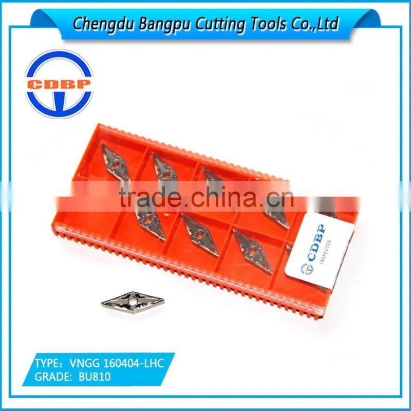 Carbide Turning Insert VNGG160404-LHC BU810 for Aluminum finishing