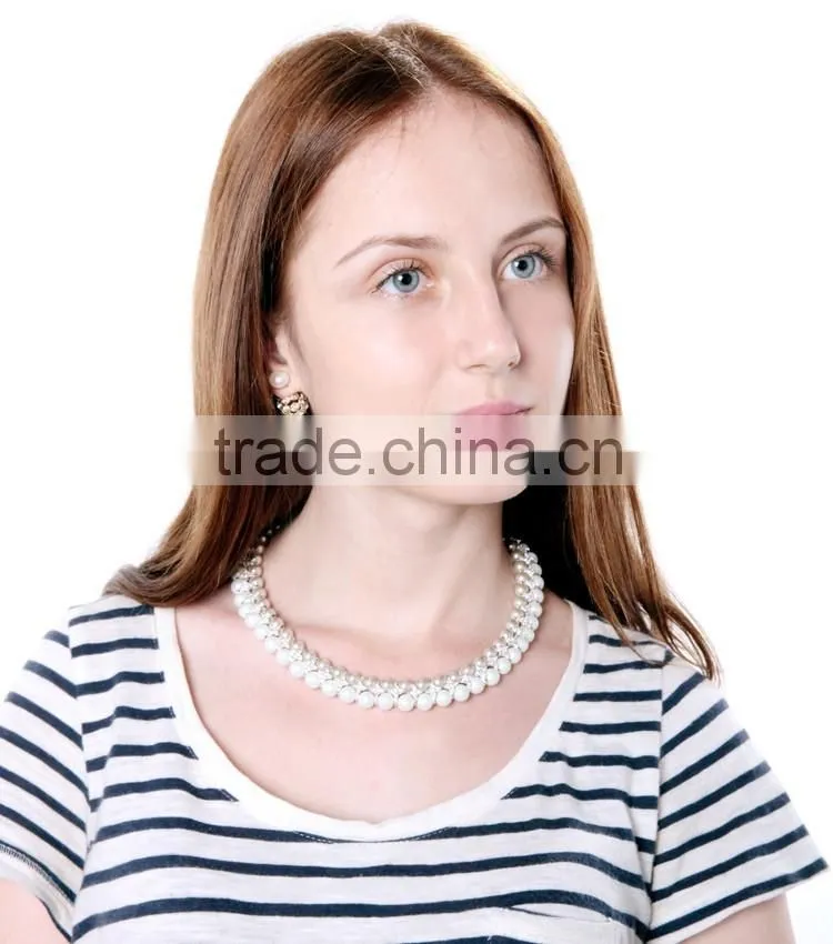 OEM/ODM Factory Direct Sale Elegant Pearl Necklace Bilayer Pearl Necklace