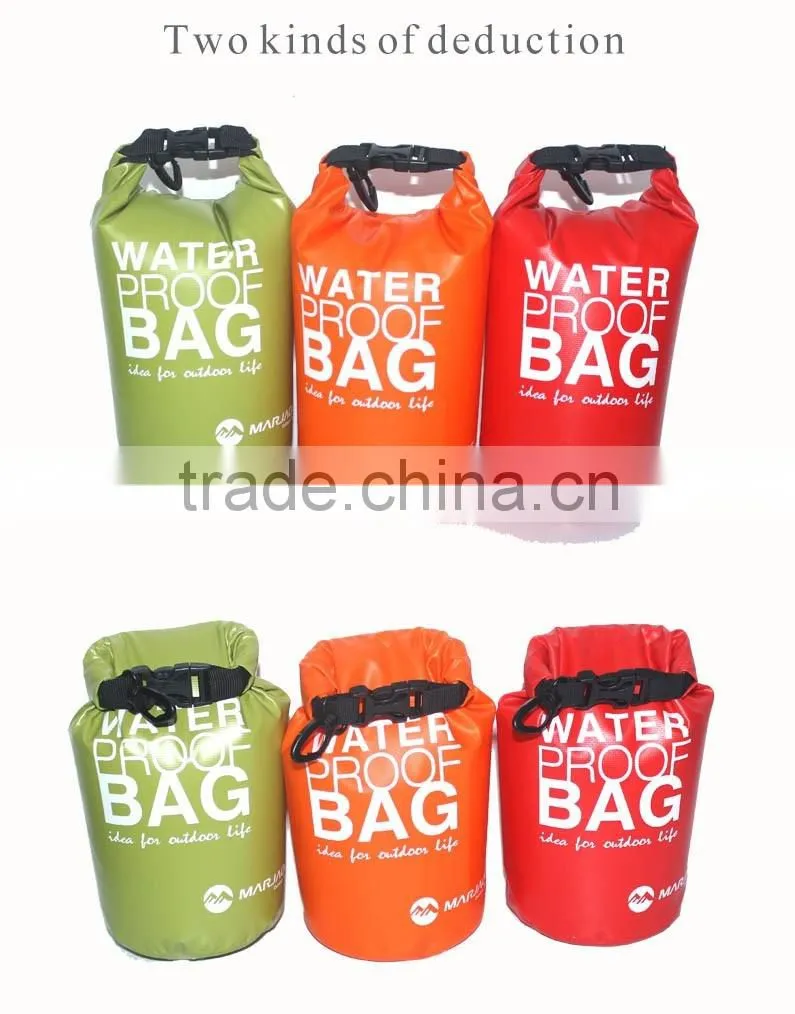 2016 New 250D PVC 2L Ocean Pack Swimming Beach Dry Bag Sports Waterproof Bag