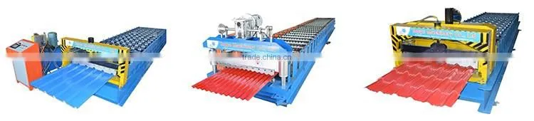 Large Construction glazed tile roof use and double forming machine