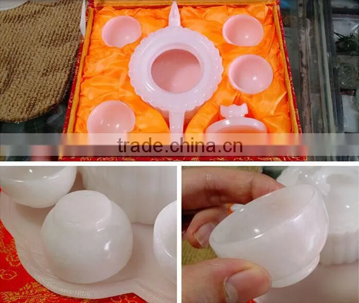 white crystal marble bowl set for gift