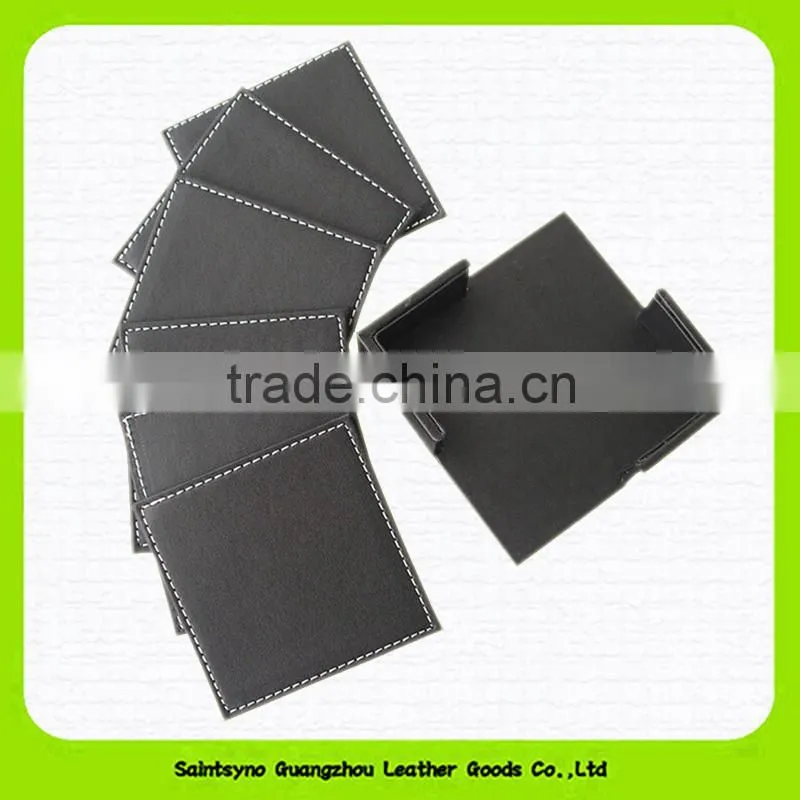 15010 Implicative and elegant leather cup coaster