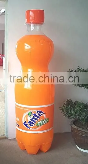 high quality printed inflatable bottle, giant PVC inflatable wine bottle for advertising