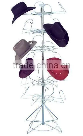 Fashionable ,firm and metal motorcycle helmet/hat/cap display rack with hook