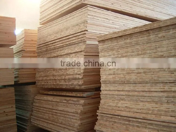 12mm 15mm 18mm 25mm Poplar Core Natural Wood Veneered Blockboard Block Board
