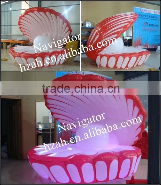 New attrative giant Inflatable shell for wedding stage decor