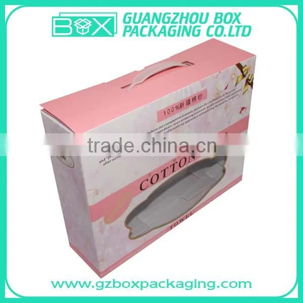 corrugated board foldable paper handle case