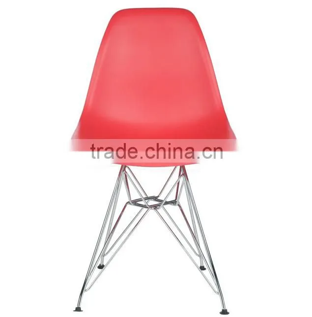 Designer Plastic Dining Side Rod Eiffel Base Chair