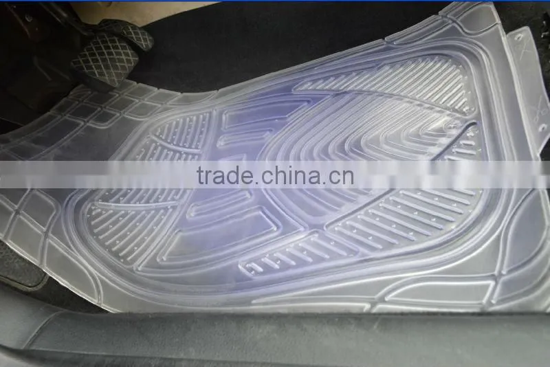 2016 Transparent PVC rubber Non-slip automobile floor mats