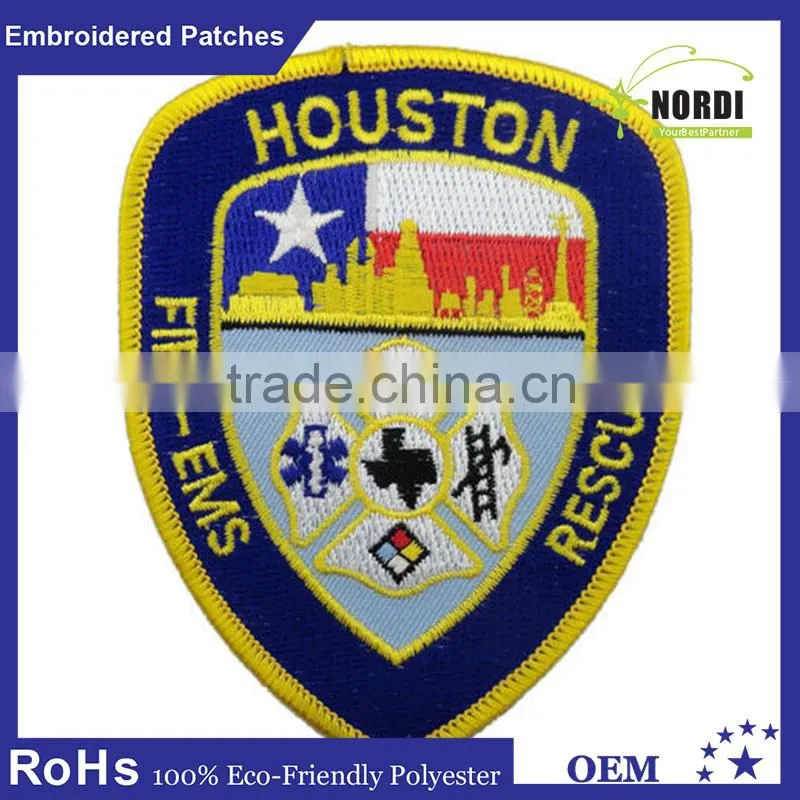 hot sale backing wholesale embroidered patches for garment no minimum