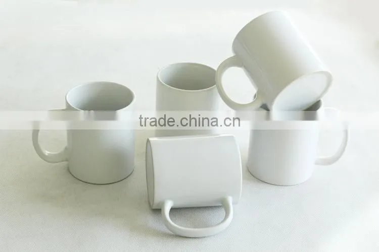 Wholesale 11oz white ceramic sublimation cup blank sublimation mug for sublimation transfer machine