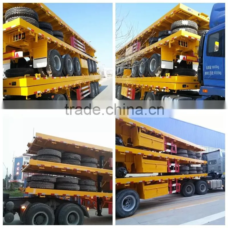 3 axle container trailer truck trailer made by SINOTRUK