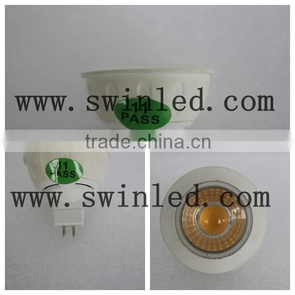 Hot Sale 7W GU10 220v led spotlights, 7W MR16 AC/DC 12V COB interior dimmable led spotlights width best price