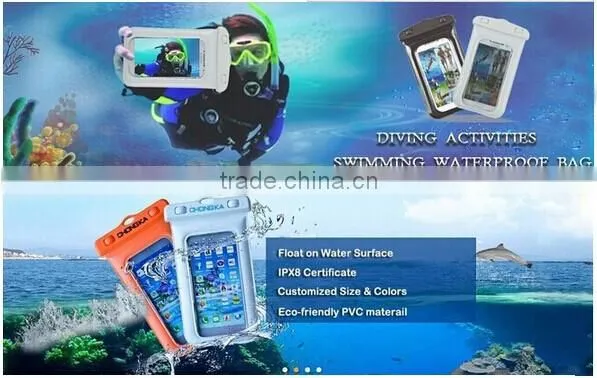 plastic bags for mobile phones/Waterproof Diving Bag For Smartphone/pvc mobile phone bag