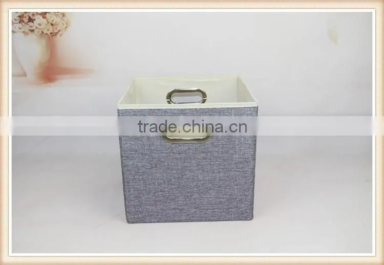 Linen type cloth storage box without lid