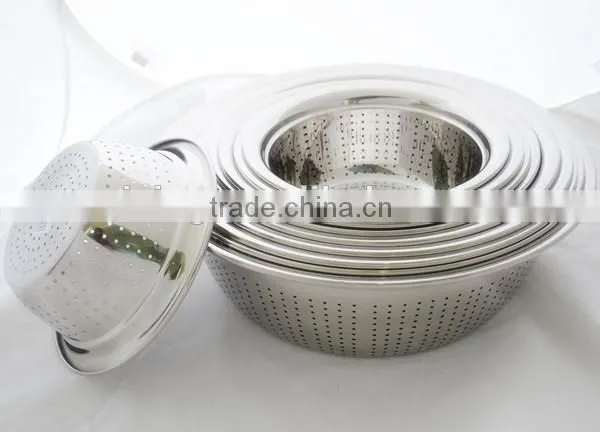 New Product Stainless Steel Rice Sieve/Vegatable Basin