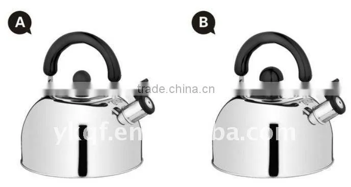 stainless steel whistling kettle with mushroom knob