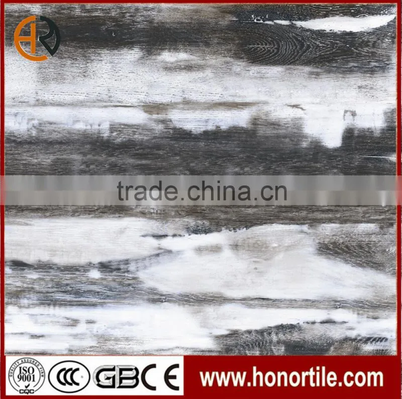 2014 new glazed wood look design office rustic floor tiles