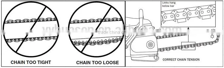 2015 newest 3/8" Guage 0.063 stone saw chain of garden tool parts/wholesale oregon chain saw