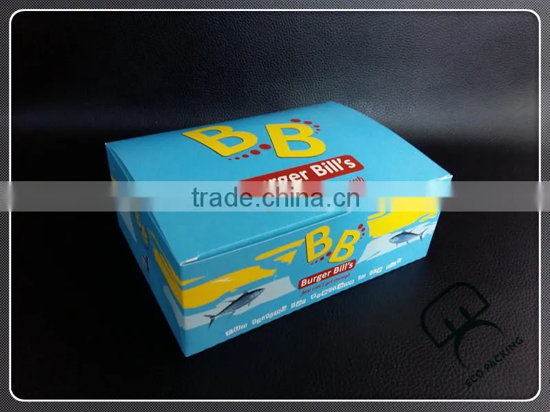 Mini double PE coated seafood paper packaging box