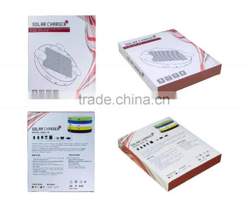 Unique design portable 1800Mah-5200Mah USB window solar mobile charger