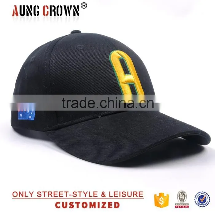 curved brim 3d embroidery letter baseball caps