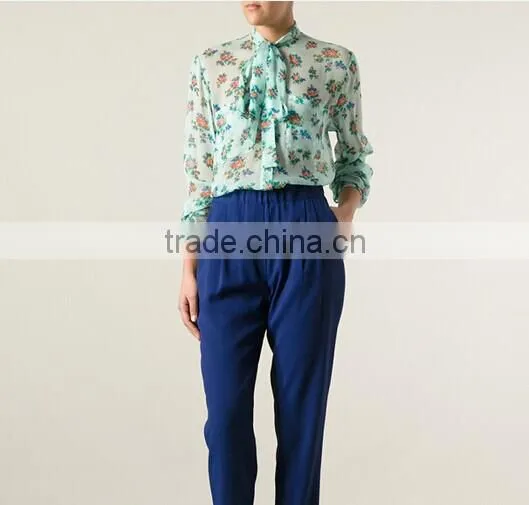 Long Sleeve Women 100% Silk Shirts