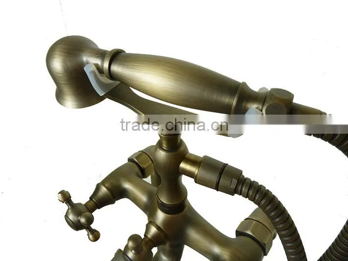 Classical antique brass Floor standing type toilet Hand Shower