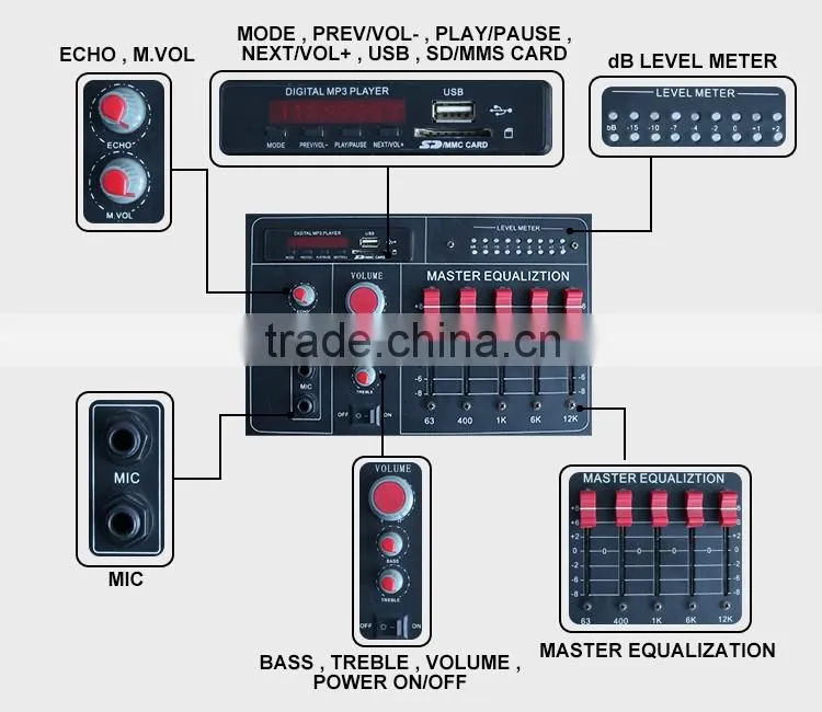 2016 HiFi Audio System Live Karaoke Sound System