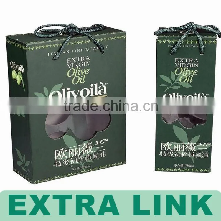 Fashion Design Decorative Art Coated Paper Grape Alcohol Wine Gift Box