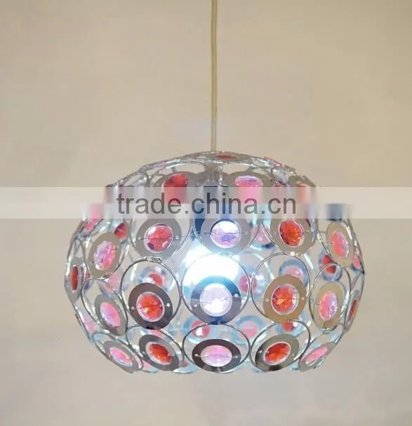 Crystal Ball Pendant Light Decorative Metal Pendant Hanging Lamp / Light