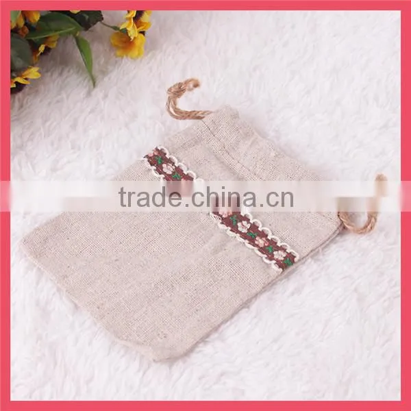 cheap wholealse cute bow tie pack linen bag