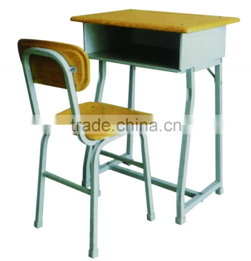 Steel School Desk and Chair Set for Students