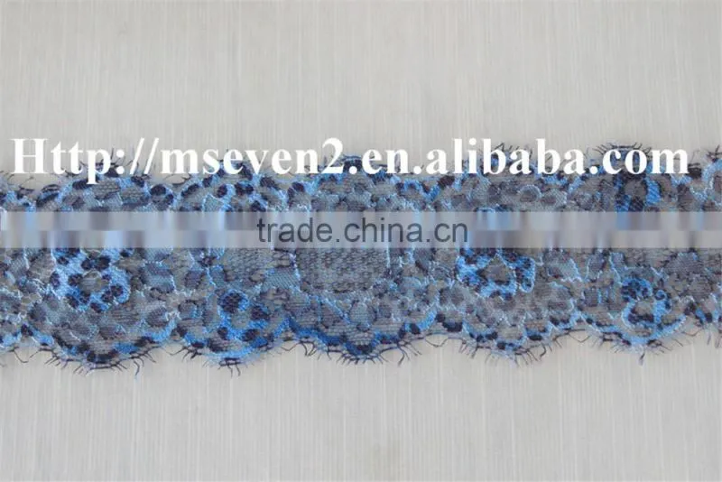 good looking 100% elastic spun lace eyelash lace trim in multiple color for choosing