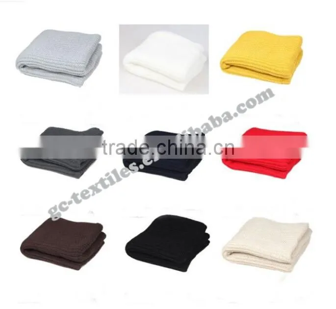 100% acrylic solid color pashmina scarf for lady
