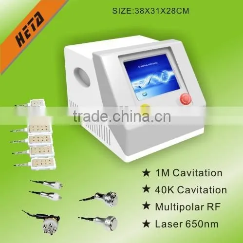 lipo laser slimming machine reduce cellulite + ultrasonic rf cavitation fat removal Heta H-1002B