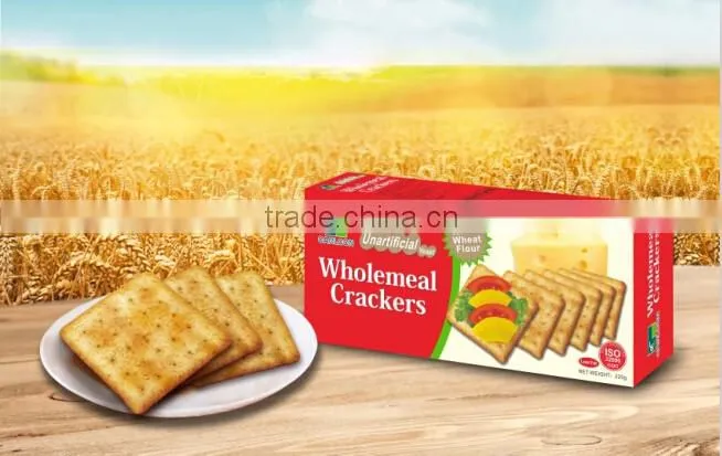 220g High Fiber Wholemeal Crackers Manufacture