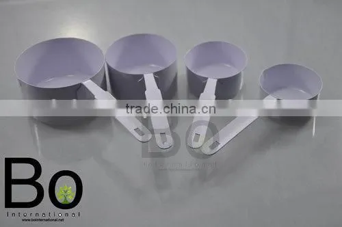 Stainless Steel Enamel Coloured Measuring Cup 4pc Set
