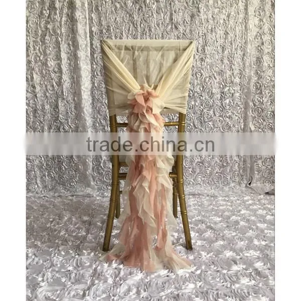 champagne hot sale popular wedding chair cover