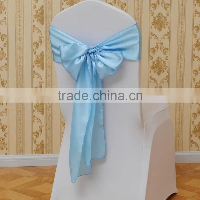hot popular satin purple chair sashes wholesale