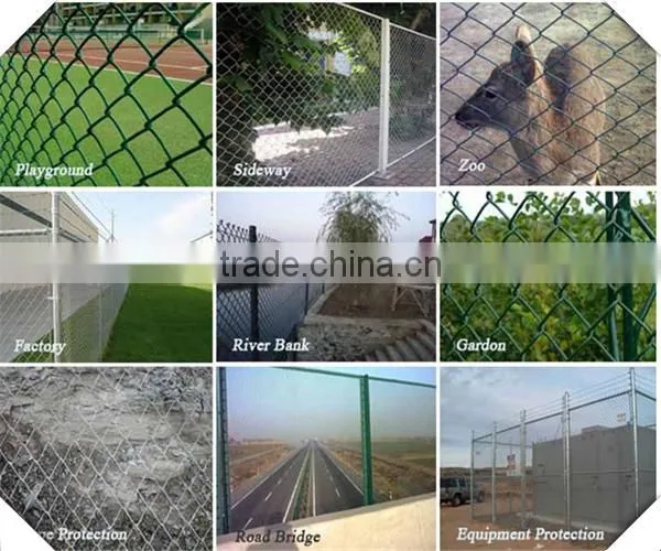 high quality galvanized chain link fence for sale / garden fence chain link fence for sale