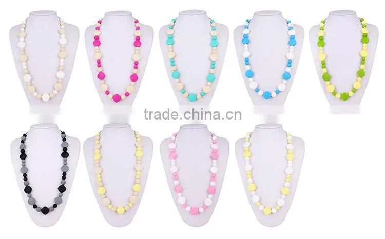 Baby Silicone Necklace Make by Food Grade Silicone Use for Baby Necklace