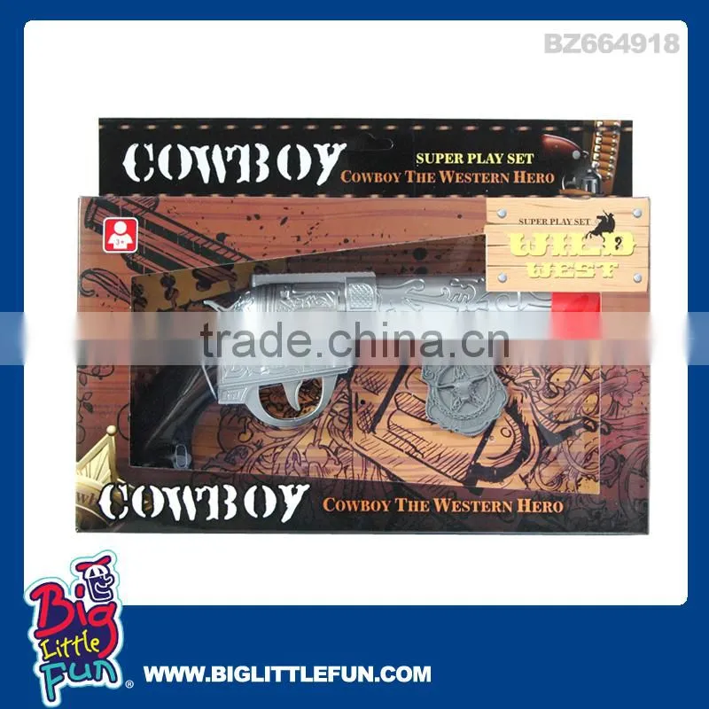 Toy cowboy gun set