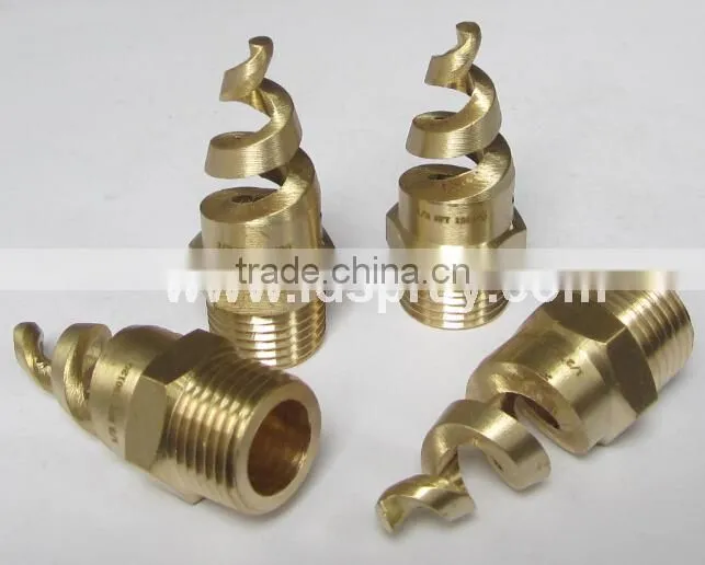 Stainless steel water spiral or corkscrew or pigtail or helix spray nozzles