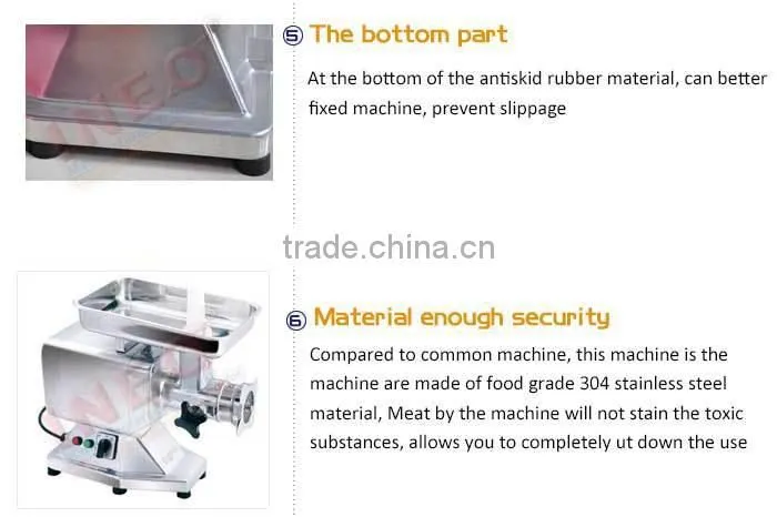 120 kg/h Restaurant Commercial Small Meat Cutting Machine/meat bone grinder