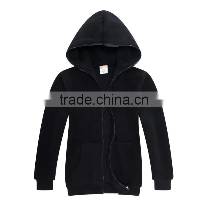 2015 sublimation combed cotton Sweatshirts hoodie manufacturers wholesale plain black hoodie