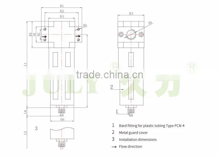 China JULY crazy sales air filter regulator combination